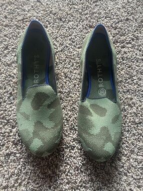 Rothy's The Loafer Green Camo Size 8